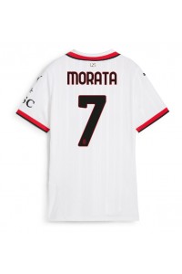 Fotbalové Dres AC Milan Alvaro Morata #7 Dámské Venkovní Oblečení 2024-25 Krátký Rukáv